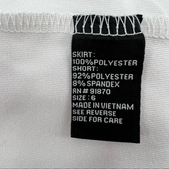 Pebble Beach Performance Pink White Floral Golf Mini Skort Size 6 Women’s - Picture 5 of 6